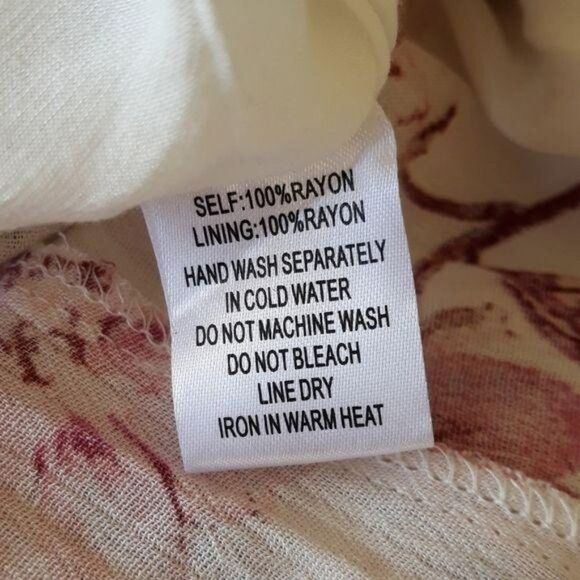 Cotton Candy Boho Romantic Feminine Floral Raw Hem High Slit Maxi Dress Sz M - Picture 14 of 16